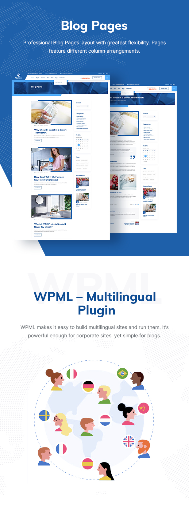Plumbio - Plumbing Services WordPress Theme - 3
